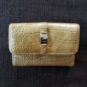 Nine West faux crocodile wallet